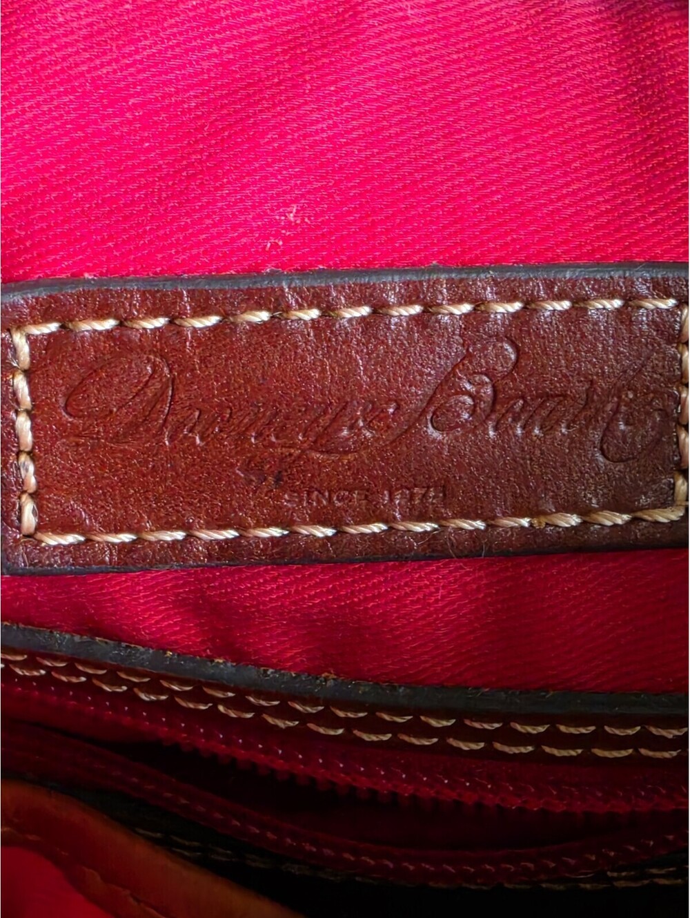 Dooney & Bourke Pebble Grain Brown Tan Crossbody Shoulder Bag - Picture 7 of 8